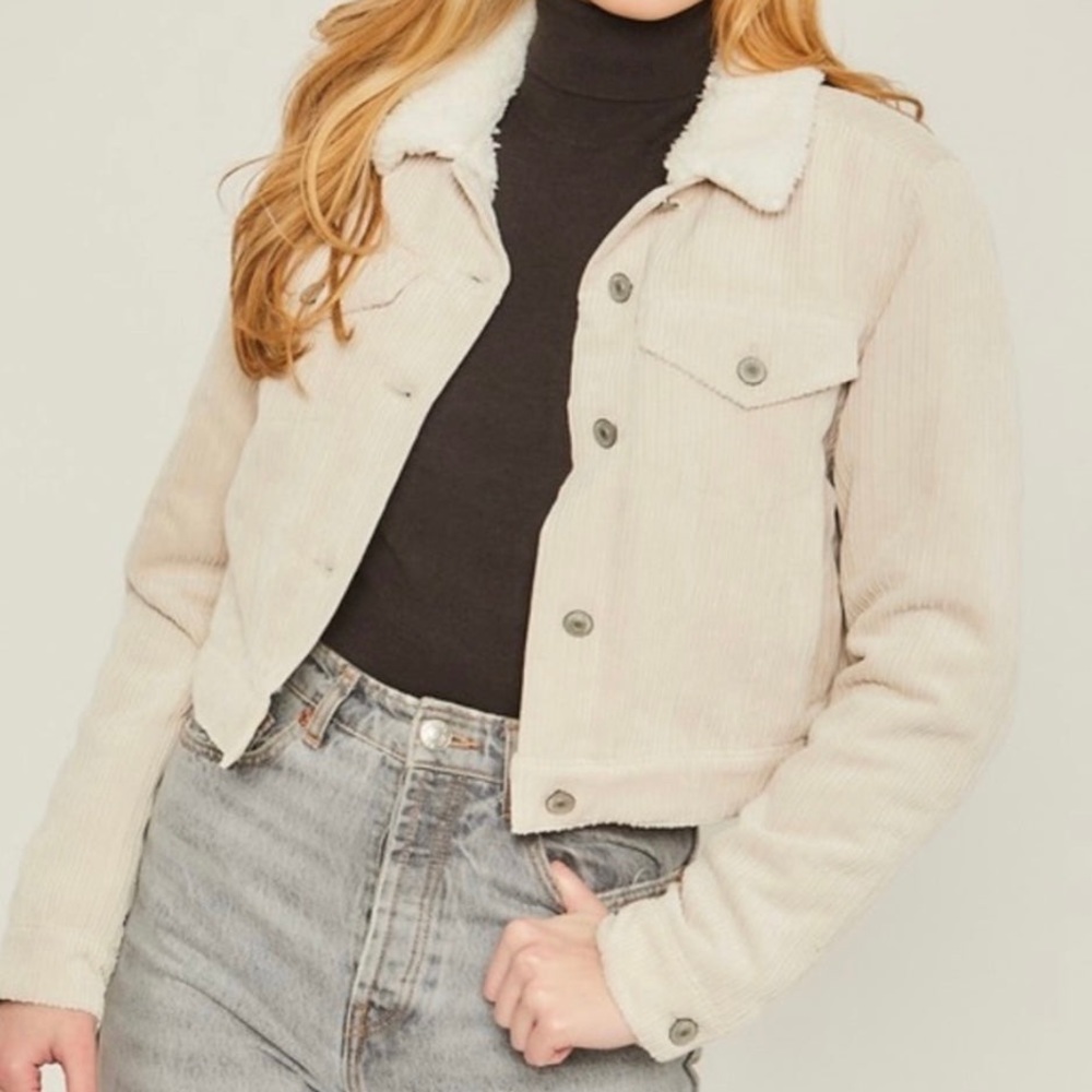 Beige Corduroy Jacket